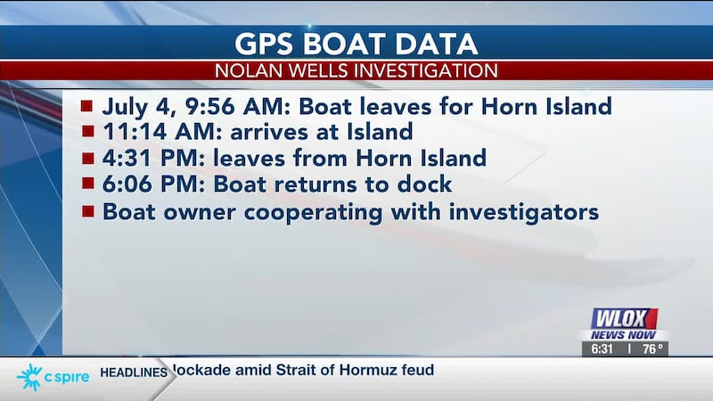 GPS data from the Mississippi Department of Marine Resources, obtained by CBS News, tracks the...